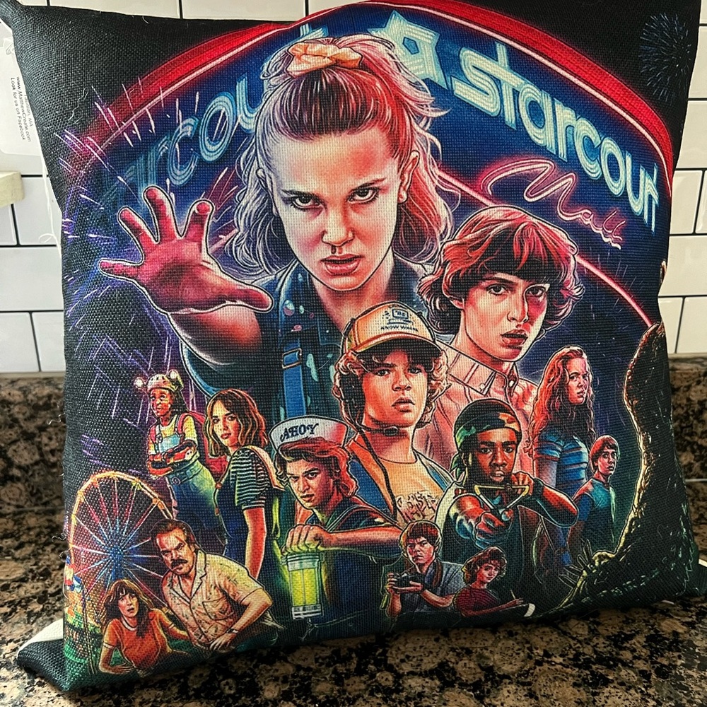Stranger Things Square Pillow